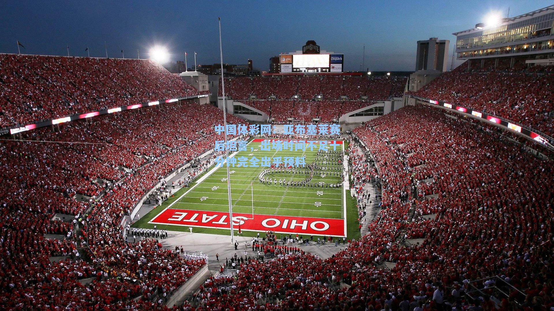 亚布塞莱赛后坦言，出场时间不足十分钟完全出乎预料